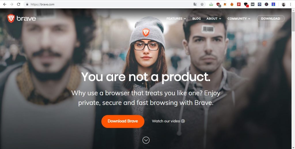 Brave Blockchain Publicidad web