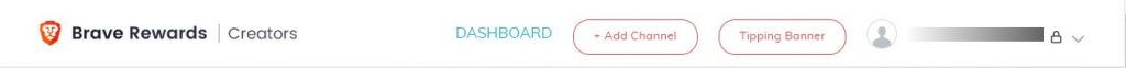 Brave dashboard web banner